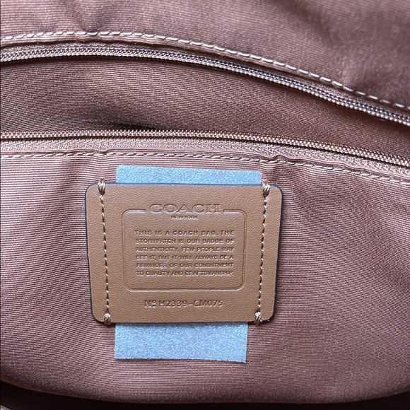 Coach ‘Meadow’ Leather & Suede Tote Bag in REDWOOD - Picture 4 of 9